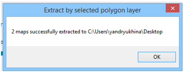 Extracting map by polygons