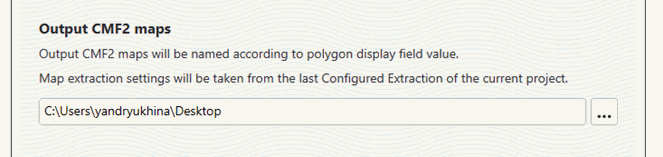 Extracting map by polygons