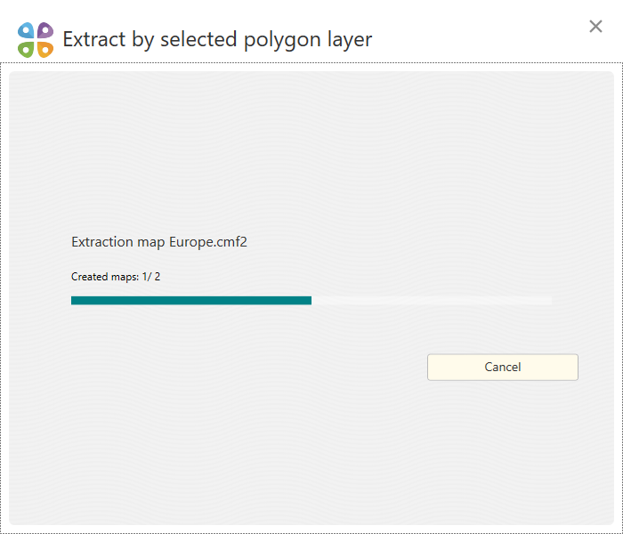 Extracting map by selected polygon layer