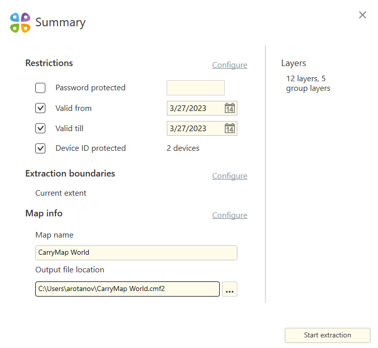 CarryMap Builder Help