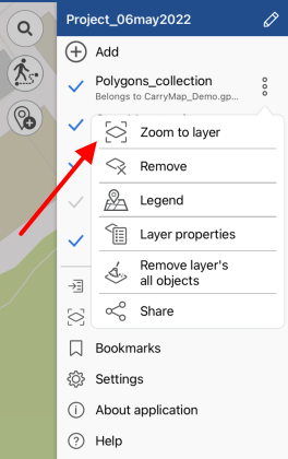 Working with layers in project