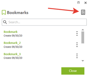 Creating bookmarks on map